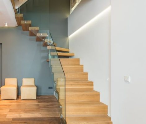 Glass Railing Staircase in London